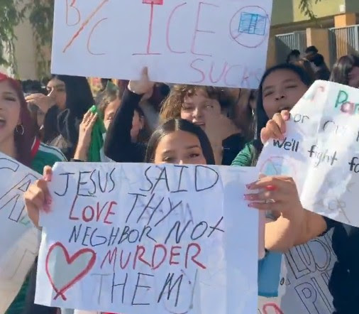 Students Across the Southland Walkout to Protest ICE