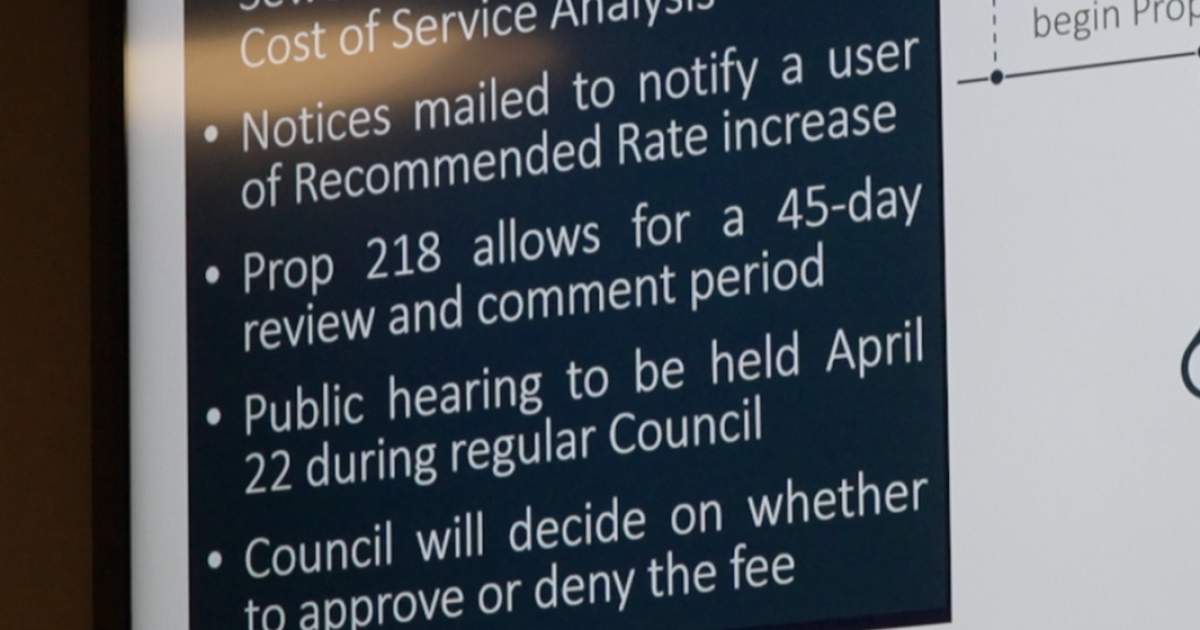 City Council authorizes Prop 218 process for sewer fees