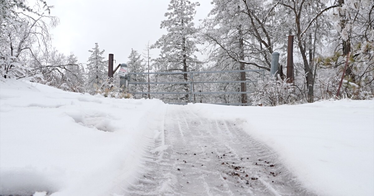 Snow hits Kern County mountains; officials urge residents to prepare