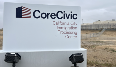Bishop celebrates Mass at CoreCivic ICE Detention Center in California City