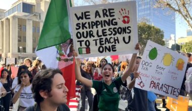 Thousands of LA students walk out to protest Trump’s immigration policies