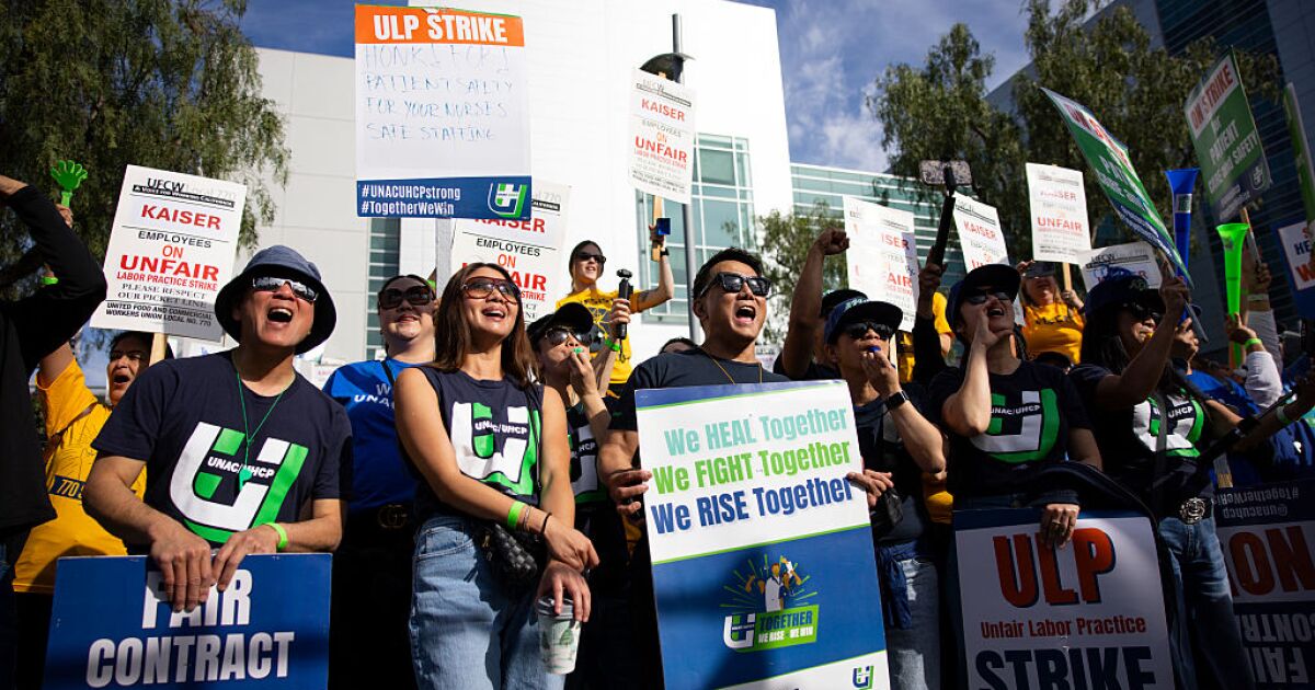 Kaiser strike continues