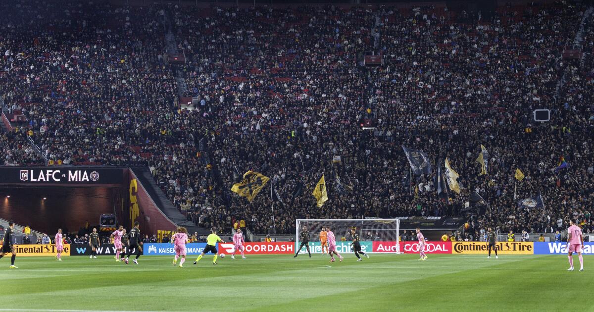 Record crowd for LAFC-Inter Miami was about more than Lionel Messi