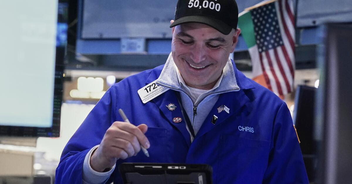 Hiltzik: The Dow hit 50,000 points. A milestone, or is it?