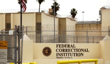 Immigration activists celebrate as ICE agents depart Terminal Island