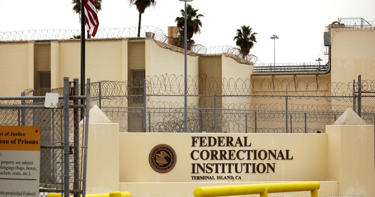 Immigration activists celebrate as ICE agents depart Terminal Island