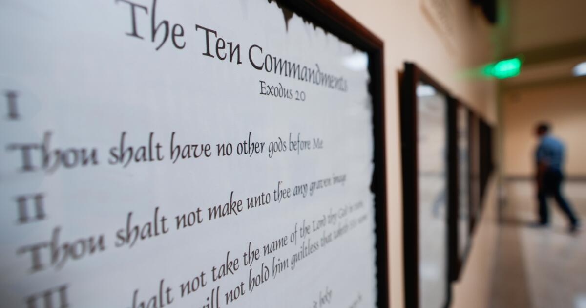 Court OKs Louisiana law requiring Ten Commandments in classrooms