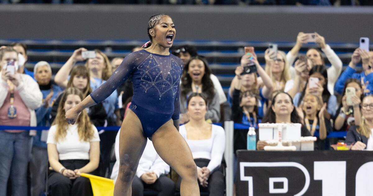 Jordan Chiles extends perfect 10 streak, UCLA beats Michigan