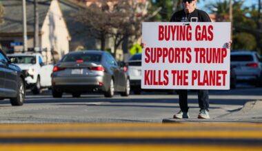 A Santa Monica man hates gas cars and Trump