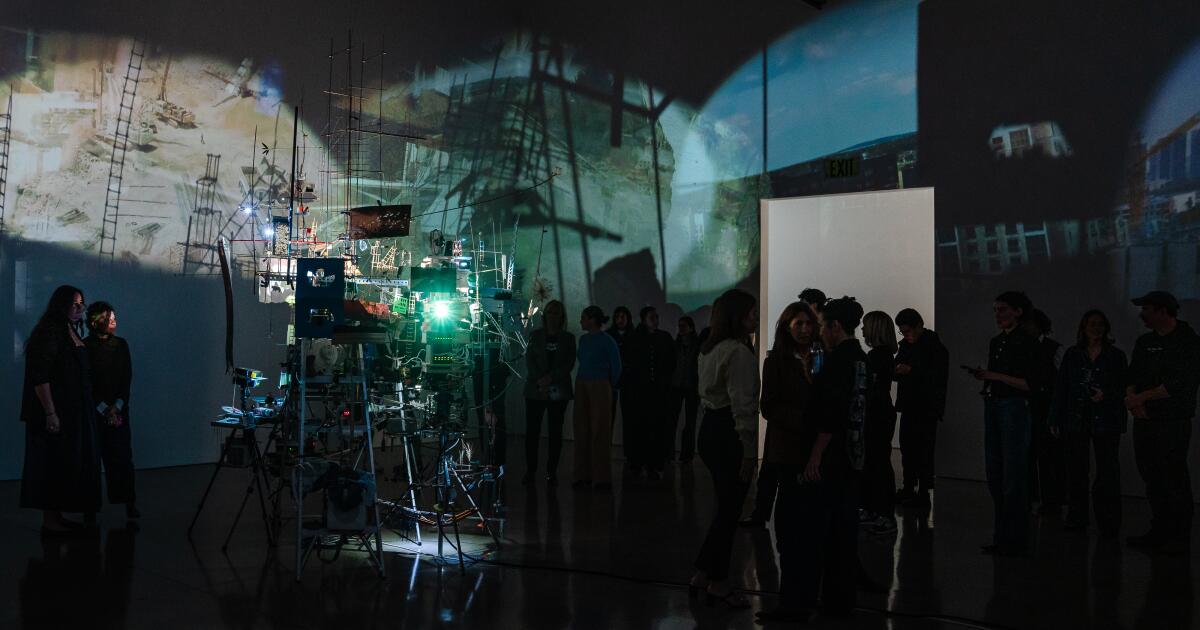 Lactaid, toothpicks in video art? Sarah Sze's experimental L.A. show