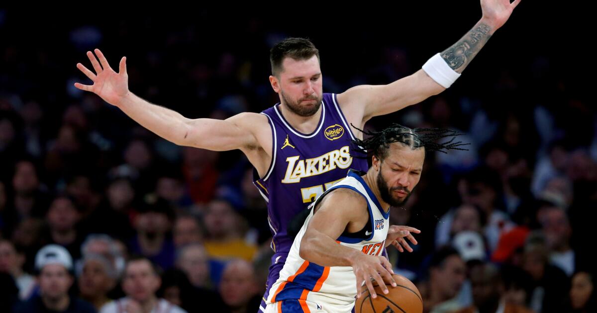 On anniversary of acquiring Luka Doncic, Lakers fall to Knicks