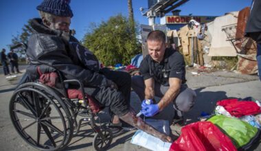 This street medic is a hero to L.A.'s homeless. "Dr. Brett's" office is the streets