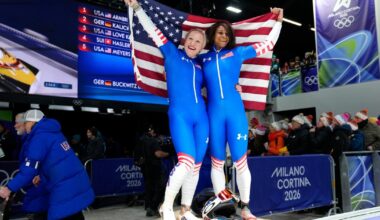 Americans earn bronze medal in two-woman bobsled