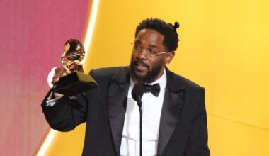 Kendrick Lamar breaks Grammys record for most-awarded rapper