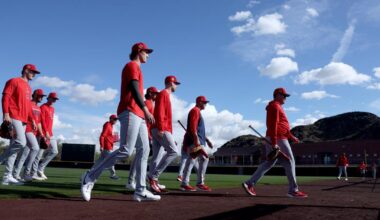 Photos: Mike Trout and the Angels begin workouts at spring training