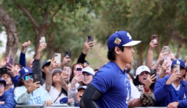 Photos: Shohei Ohtani, Dodgers stars work out at spring training