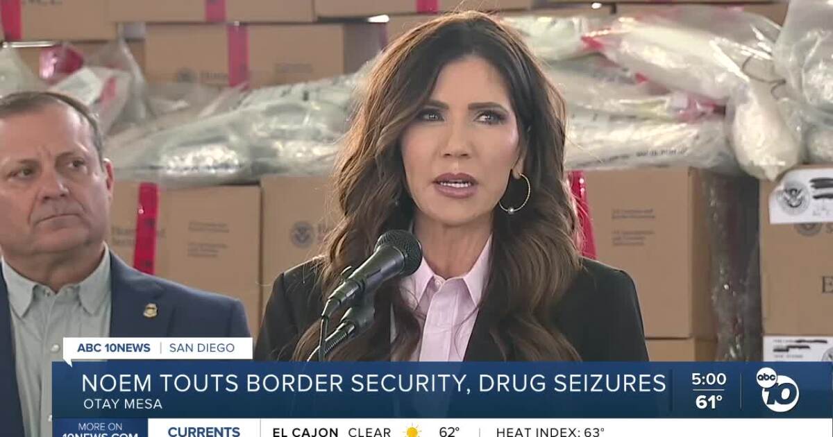 Kristi Noem visits San Diego, touts border security efforts