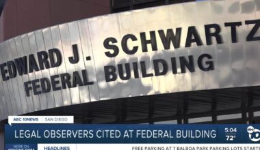 Immigration court observers detained, cited at San Diego federal building