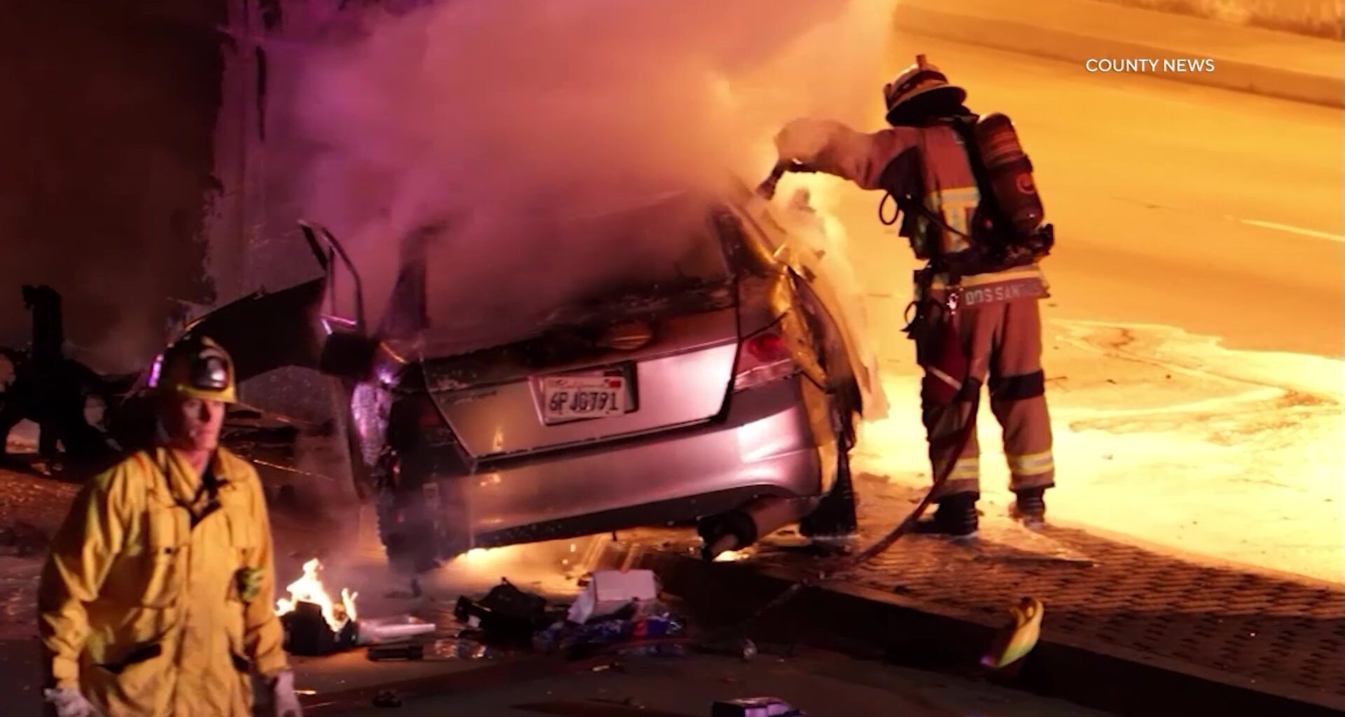 Long Beach: Fiery Crash Leaves Four Dead Near Airport