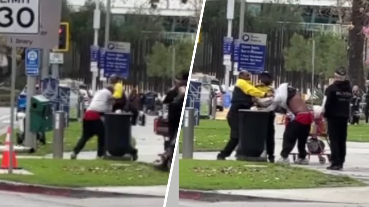 West Hollywood Security Ambassador fights a homeless man – NBC Los Angeles