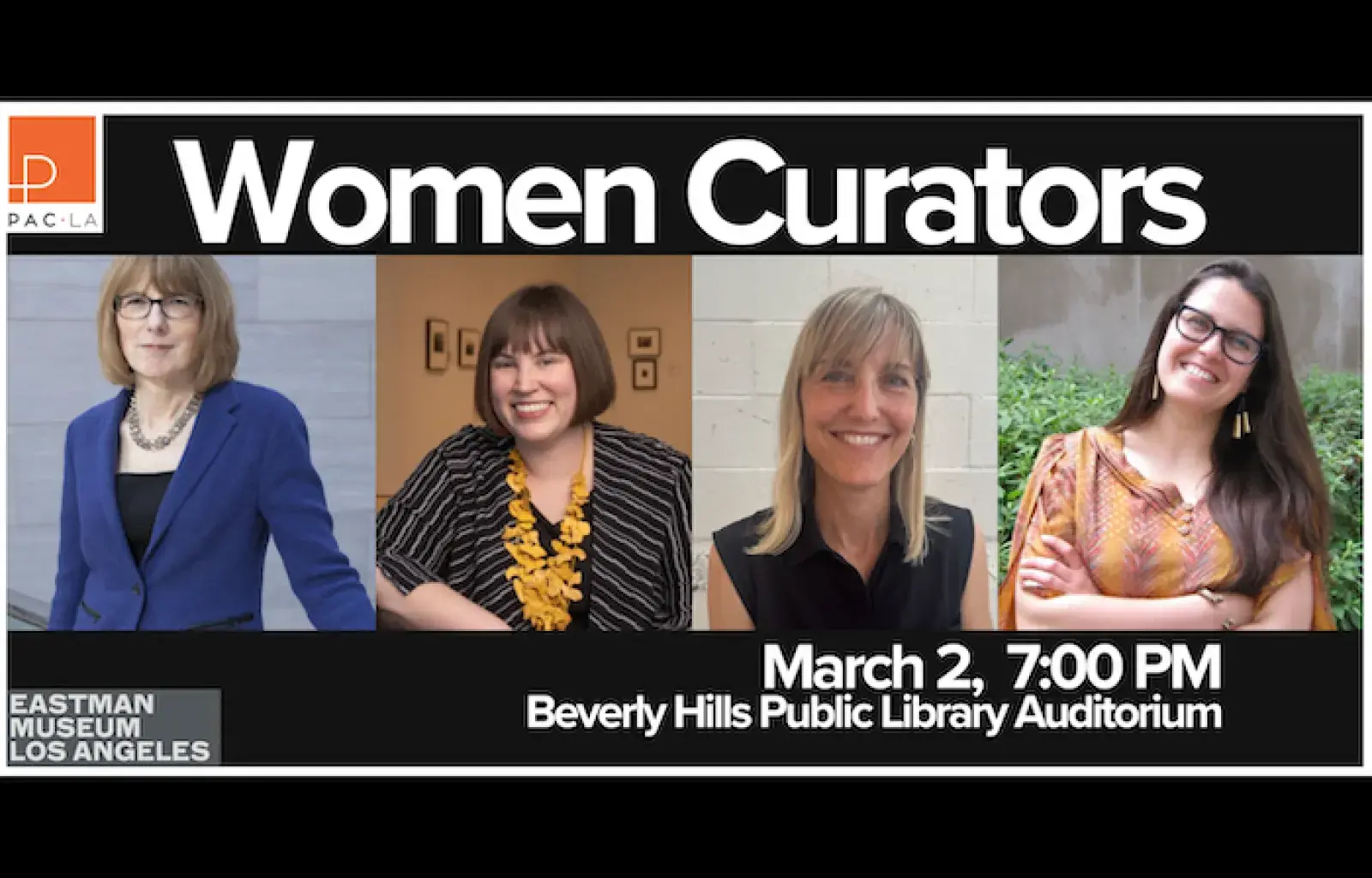 Photographic Arts Council Los Angeles presents “Women Curators” a Free In-Person Panel Discussion