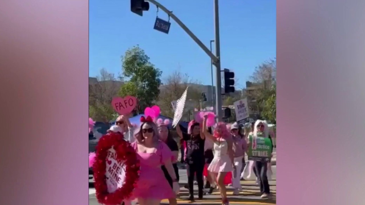 PREVIOUS COVERAGE: Kaiser nurses hold Valentine's themed strike 