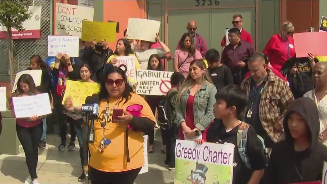 LAUSD teachers, parents upset over 'co-location' policies
