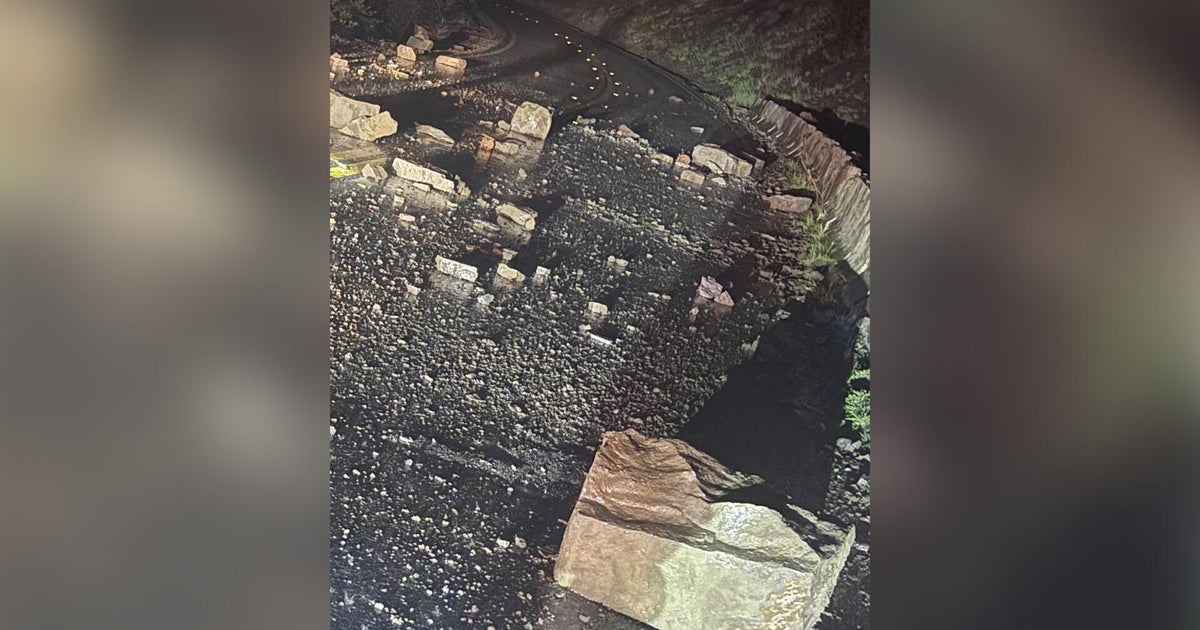 Rockslide blocks Highway 16 near Yolo and Colusa County line