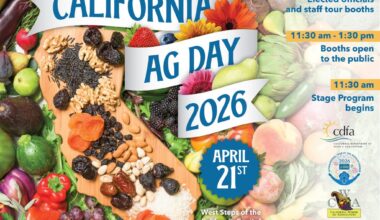 Save the Date! Ag Day is April 21 on the west steps of the California Capitol