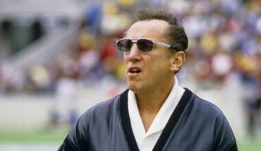 Jan 22, 1984; Tampa, FL, USA: FILE PHOTO; Los Angeles Raiders owner Al Davis prior to the start of Super Bowl XVIII against the Washington Redskins at Tampa Stadium. The Raiders defeated the Redskins 38-9. Mandatory Credit: MPS-Imagn Images