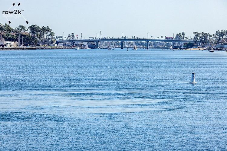 The churn from the current does go up the course