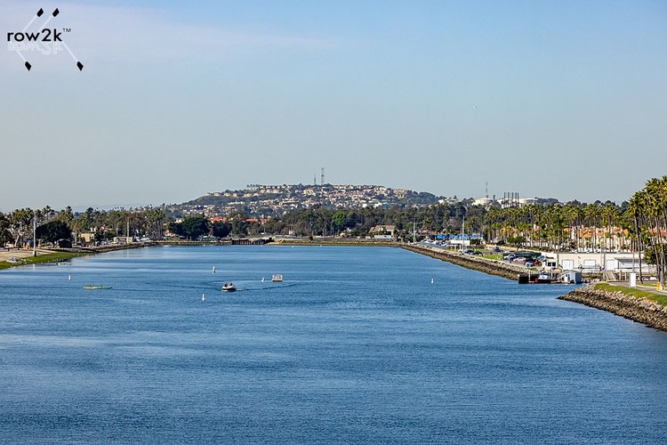 View toward the finish from the Second St bridge
