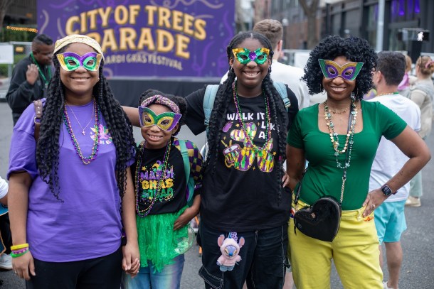 The parade, held for the fifth time, drew an estimated 10,000-20,000 to downtown Sacramento. Mom Candice is shown with her daughters Deijah, Desiree, and Destiny during the festive event. Seth Patterson, OBSERVER