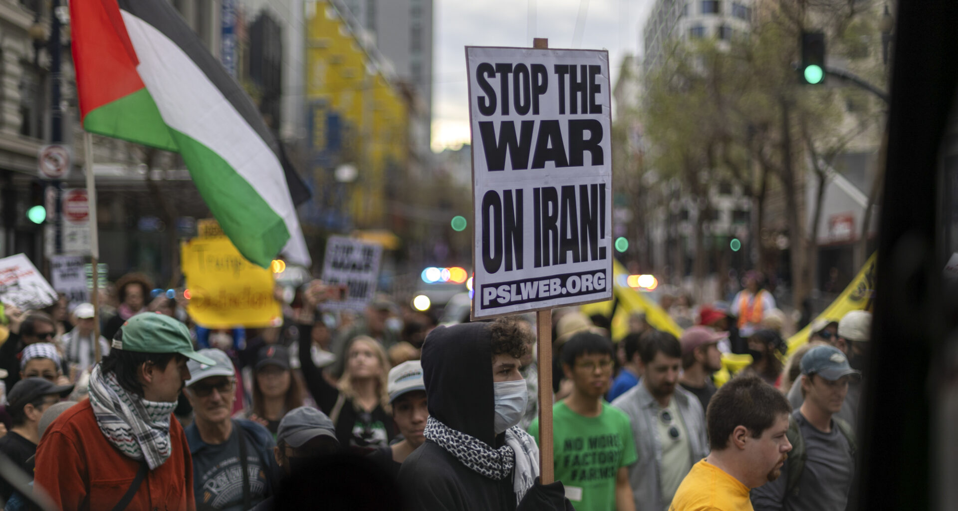 Hundreds Rally in San Francisco Against U.S.-Israel Strikes on Iran