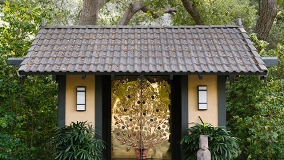 The entrance to The Golden Door{ } wellness retreat. (Courtesy Distinctive Assets)