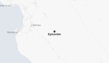 Map: Earthquake Shakes Central California