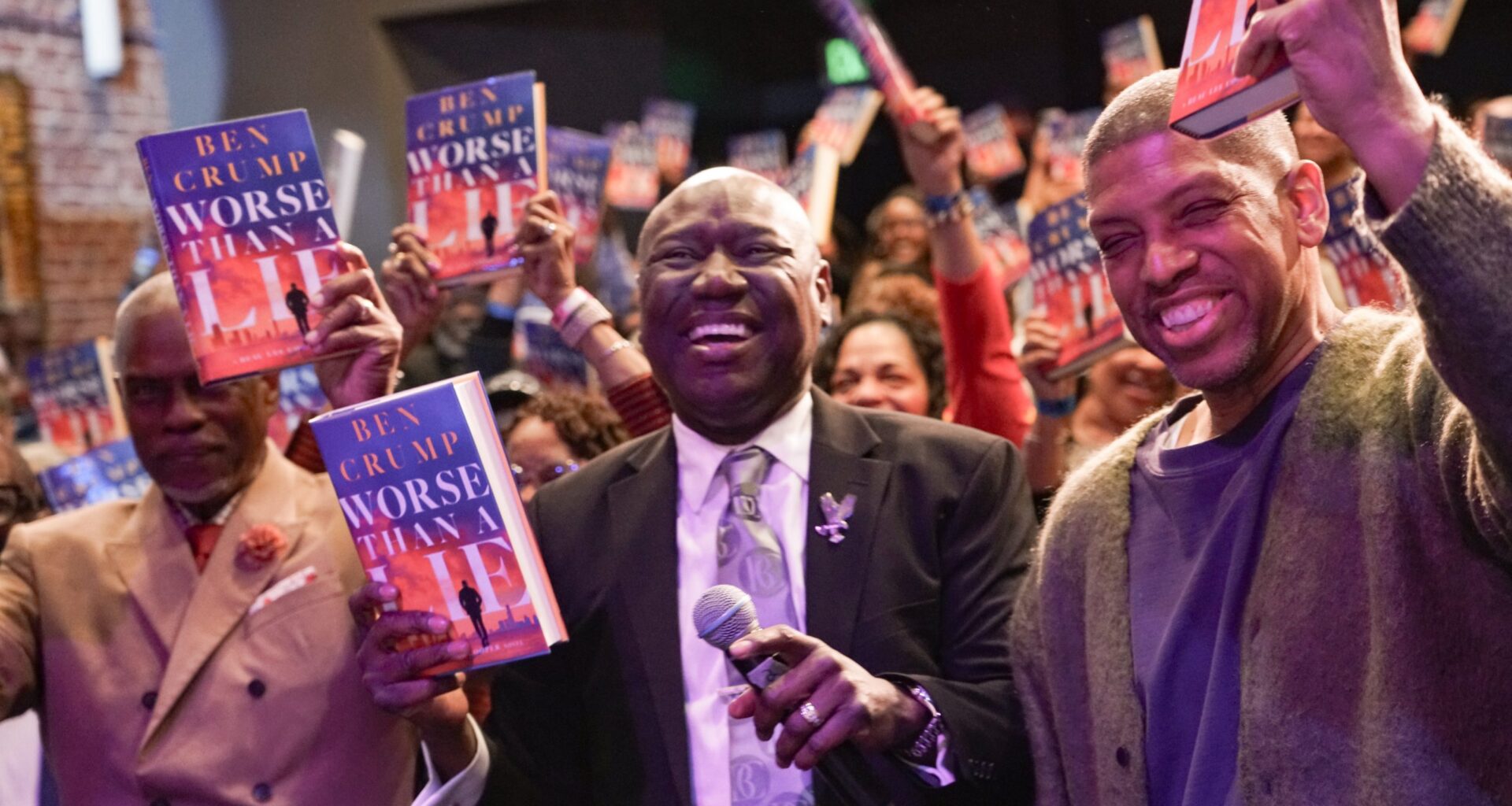 Civil rights attorney Ben Crump speaks at Guild Theater