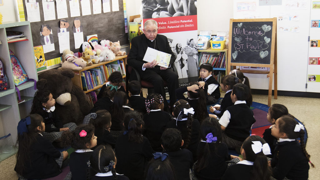 Despite COVID, fires, and more, Archbishop Gomez values LA Catholic schools
