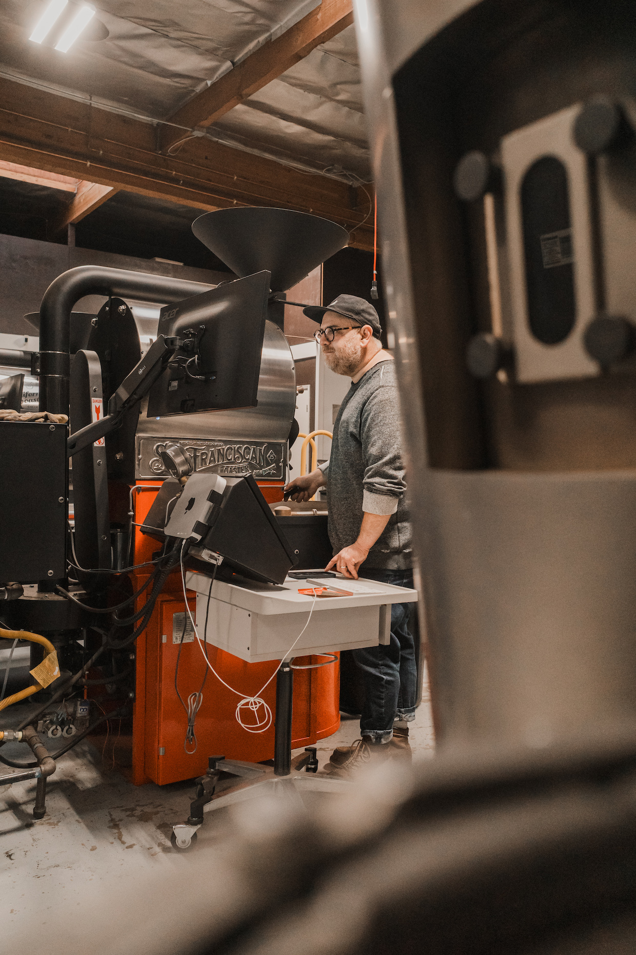 1 Necessity Coffee Roasters roasting