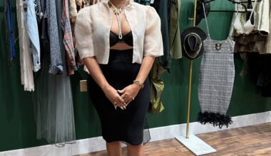 Frances Taylor celebrates opening of couture fashion boutique
