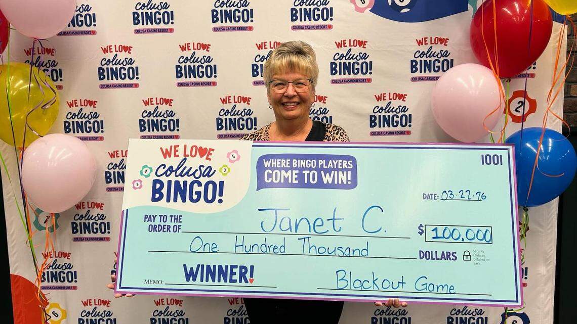Casino player in Colusa wins $100k in a blackout bingo game
