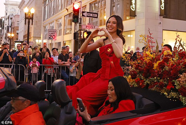 Eileen Gu receieved a massive welcome on her return to San Francisco on Saturday night