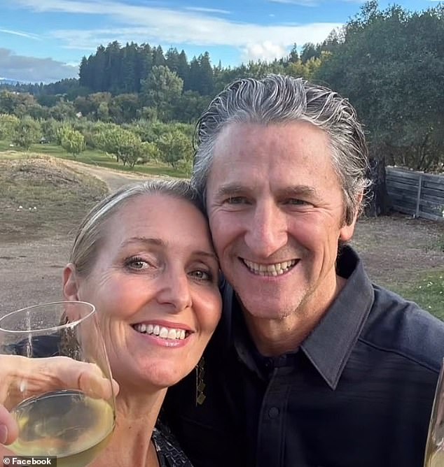 Hillyard is seen here alongside her husband Chris, the two own Farley's Coffee