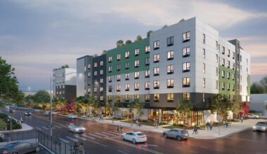 Modular apartment complex in the home stretch at 1457 N. Main St. in Chinatown