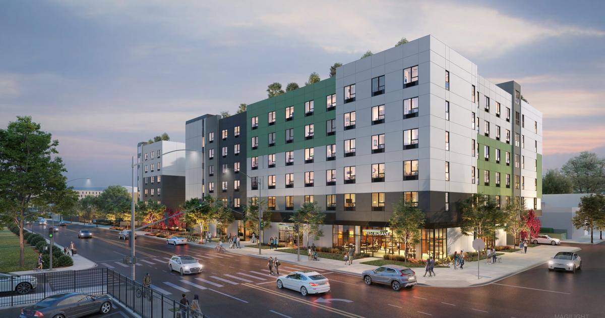 Modular apartment complex in the home stretch at 1457 N. Main St. in Chinatown