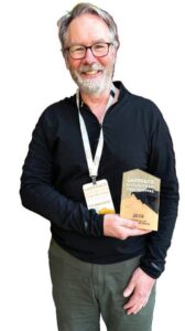 RATED G—Top left, producer Brian Rooney with his winning prize for Best Local Short Doc at the 2026 Ladyface Mountain Film Festival. The film chronicles the lives of three children who grew up, literally, on the old sets of the Fox Movie Ranch near Malibou Lake. Left, a boy plays on the set of the original 1968 film, “Planet of the Apes.” Above, the kids on a Western move set. Photos courtesy Bison Archives and Brian Rooney