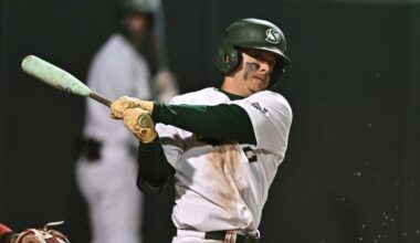 BASEBALL FALLS TO CALIFORNIA IN GAME TWO, 8-2