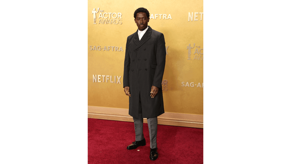 Damson Idris attends the 32nd Annual Actor Awards at Shrine Auditorium and Expo Hall on March 01, 2026 in Los Angeles, California. (Photo by Neilson Barnard/Getty Images)