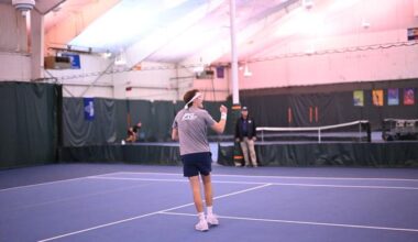 Men's Tennis Drops Match to Ball State In California