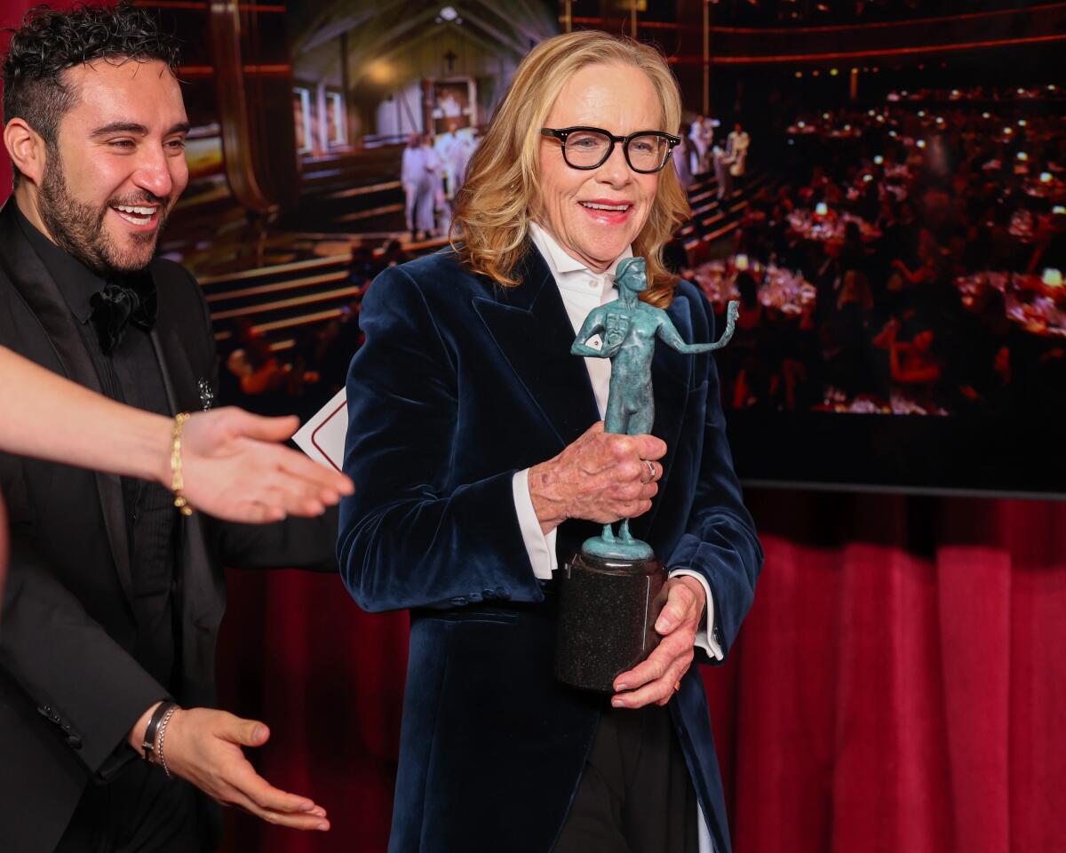 Amy Madigan with the 2026 Actor Award for Female Actor in a Supporting Role.